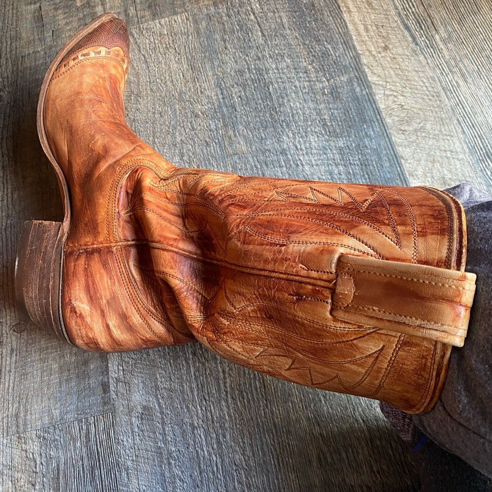 Rare Nocona Leather Cowboy Western Pointy Boots Womens 6 B - Picture 16 of 16